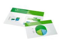 Ibico - pack de 100 - brillant - 216 x 303 mm - pochettes plastifiées