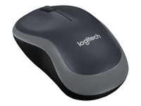 Logitech M185 - Ratón - óptico - inalámbrico - 2.4 GHz - receptor inalámbrico USB - gris