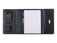 Oberthur Cambridge - Conférencier à rabat A4 avec calculatrice - noir