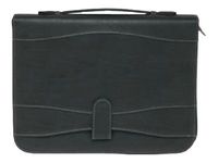 Oberthur Cambridge - Conférencier A4 zippé, à poignées - noir