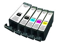 UPrint C-525/526 PACK - Paquete de 5 - negro, amarillo, cián, magenta - compatible - refabricado - cartucho de tinta - para Canon PIXMA iP4950, iX6550, MG5350, MG6250, MG8150, MG8250, MX715, MX885, MX892, MX895