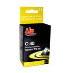 Cartouche remanufacturée Canon PG-40 - noir - Uprint