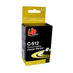 UPrint C-512B - 18 ml - negro - compatible - refabricado - cartucho de tinta (alternativa para: Canon PG-512) - para Canon PIXMA MP230, MP252, MP270, MP280, MP282, MP495, MP499, MX350, MX360, MX410, MX420