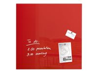 Sigel Artverum - Tableau magnétique en verre - 48 x 48 cm - rouge