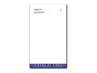 ELVE - 10 Blocs maître d'hôtel - 75 x 150 mm - en double - numéroté