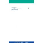 ELVE - 10 Blocs maître d'hôtel - 75 x 150 mm - en triple - numéroté