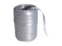 Maildor - Pelote de raphia synthétique - ruban d'emballage 100 m - argent