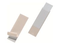 DURABLE POCKETFIX - 10 Porte-étiquettes adhésives - 30 x 100 mm - transparent