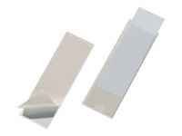 DURABLE POCKETFIX - 10 Porte-étiquettes adhésives - 40 x 125 mm - transparent
