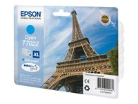 Epson T7022XL Tour Eiffel - cyan - cartouche d'encre originale