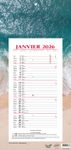 Quo Vadis Evasion - Calendrier bloc mensuel - 16 x 33,5 cm