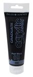 Daler-Rowney Graduate - Peinture acrylique - 120 ml - noir nacré