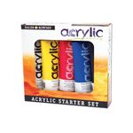 Daler-Rowney Graduate - 5 Tubes peinture acrylique - couleurs assorties - 120 ml
