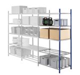 Paperflow Rang'Eco - Rack à étagère double accès - élément suivant 5 niveaux - 100 x 200 x 68 cm