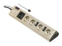INFOSEC S5 Eco TV - Multiprise parafoudre 5 prises - parasurtenseur