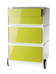 Caisson de bureau mobile EASYBOX - 2 tiroirs et 2 plumiers - Vert