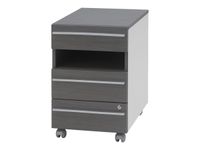 Caisson mobile HARMONICA - 3 tiroirs - Chêne gris