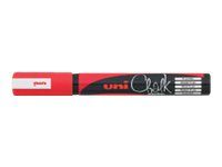 UNI CHALK - Marqueur craie - pointe moyenne conique - rouge