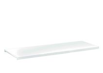 Tablette pour armoire à rideaux monobloc - L120 x P43 x H43 cm - blanc