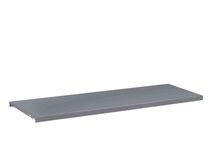 Tablette pour armoire à rideaux monobloc - L120 x P43 x H43 cm - silver