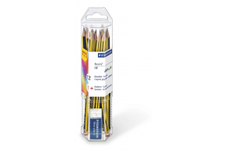STAEDTLER Noris - Pack de 12 Crayons à papier - HB - 2 mm - avec une gomme