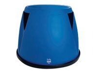 Tabouret - 2 marches - plastique - bleu