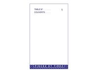 ELVE - Bloc maître d'hôtel - 75 x 150 mm - en triple - numéroté