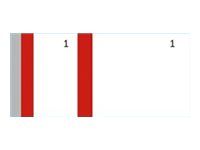 ELVE -  Bloc vendeurs - 100 tickets - 135 x 60 mm - rouge