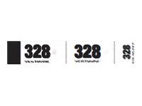ELVE - Carnet de 50 tickets de vestiaire 3 volets - 30 x 200 mm - numéroté - blanc