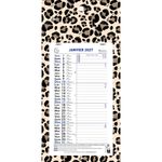 Calendrier mensuel avec feuillets détachables 13 x 23 cm sur plaque décors Urban Roar 16 x 33 cm  - disponible dans différentes couleurs - Exacompta