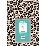 Ephéméride neutre 6,5 x 9,7 cm sur plaque décors Urban Roar 14,5 x 21,5 cm - Exacompta