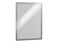 Durable Duraframe - 2 Cadres d'affichage adhésif repositionnable - A3 - argent