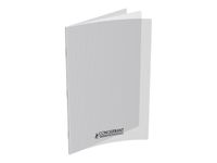Conquérant Classique - Cahier polypro 24 x 32 cm - 96 pages - petits carreaux (5x5mm) - transparent