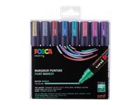 Posca - Pack de 8 marqueurs peinture pointe moyenne - couleurs assorties