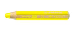 STABILO Woody 3 in 1 - Crayon de couleur pointe large - jaune