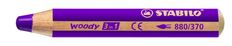 STABILO Woody 3 in 1 - Crayon de couleur pointe large - lilas