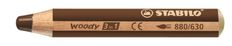 STABILO Woody 3 in 1 - Crayon de couleur pointe large - marron