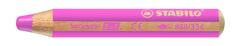 STABILO Woody 3 in 1 - Crayon de couleur pointe large - rose