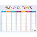 Emploi du temps Multicolore - 29,5 x 22 cm - Exacompta