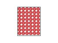 Apli Agipa - 192 Pastilles adhésives - étiquettes remise -50% - rose pastel