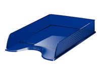 Esselte Fusion - Corbeille à courrier bleu foncé transparent