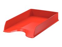 Esselte Fusion - Corbeille à courrier rouge opaque