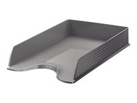 Esselte Fusion - Corbeille à courrier gris opaque