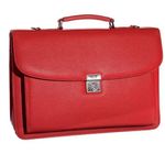 Cristo Affaires - Cartable rigide 3 compartiments - rouge