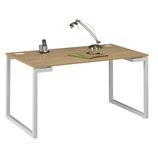 Bureau SUNDAY - 160 cm - Pieds cadre - Chêne