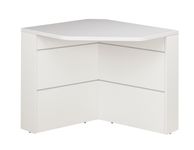 Banque d'accueil en angle à 90° SUNDAY - L83 x H74 x P83 - Gris
