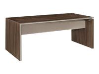 Bureau droit - VERMONT - L180 cm - Noyer fumé