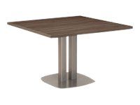Table carrée VERMONT - L115 x H75 x P115 - Noyer fumé