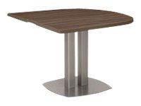 Table demi-ovale VERMONT - Noyer fumé