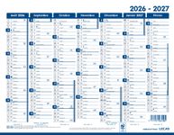 Calendrier Classique LECAS - 21x27 cm cm - 1 année sur 2 faces - Hamelin